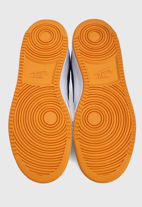 Tenis Lifestyle Blanco-Violeta-Naranja Nike Court Vision Low NBA