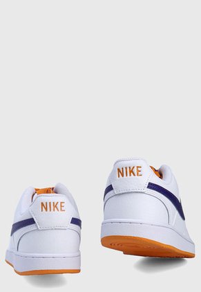 Tenis Lifestyle Blanco-Violeta-Naranja Nike Court Vision Low NBA
