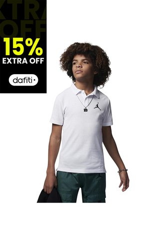 Camiseta Polo Nike Jdb Jumpman Polo Niño-Blanco Nike