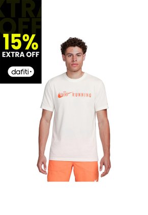 Camiseta Nike Dri Fit Tee Run-Blanco