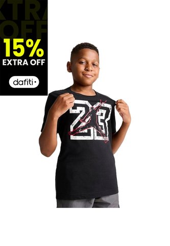 Camiseta Jordan Brand 23 Jumpman Ss Tee Niños-Negro Nike