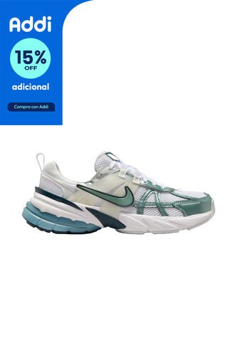 Tenis Nike V2K Run Mujer-Blanco/Verde Nike