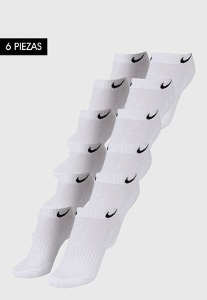 Medias X6 Blanco-Negro Nike Low Cut Dri-fit Socks