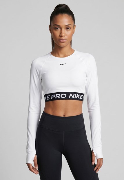 Camiseta Manga Larga Training NIKE Pro Blanco