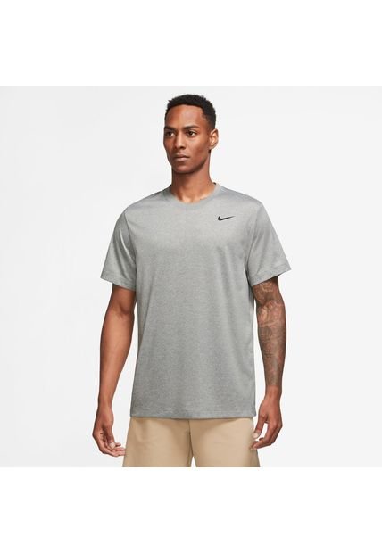 Camiseta Hombre Nike Dry Fit Running Legend Gris