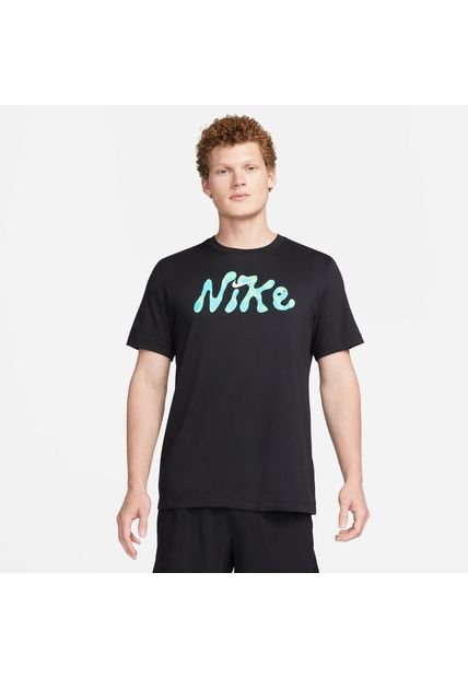 Camiseta Hombre Nike Dri Fit Dye 1 Negro