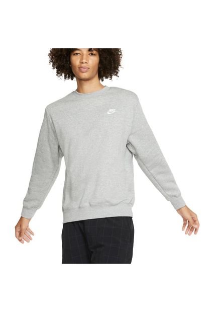 Buzo Nike Sportswear Club Crw Bb-Gris