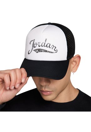 Gorra Nike Jordan Rise Hombre-Blanco/Negro