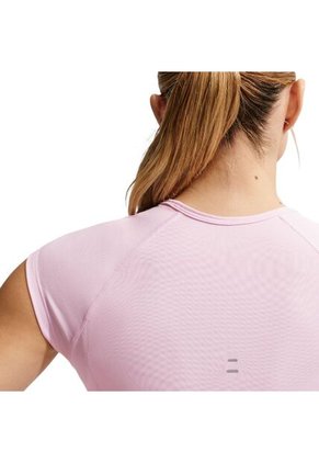 Camiseta Nike Tempo Swoosh Run Df Ss Mujer-Rosa
