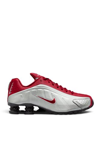 Tenis Nike Shox R4 Hombre-Blanco/Rojo Nike