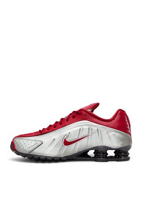 Tenis Nike Shox R4 Hombre-Blanco/Rojo