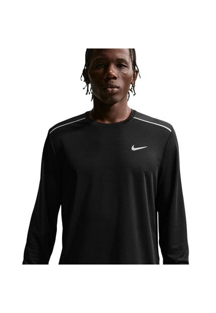 Camiseta Nike Uv Miler Ls Top Hombre-Negro