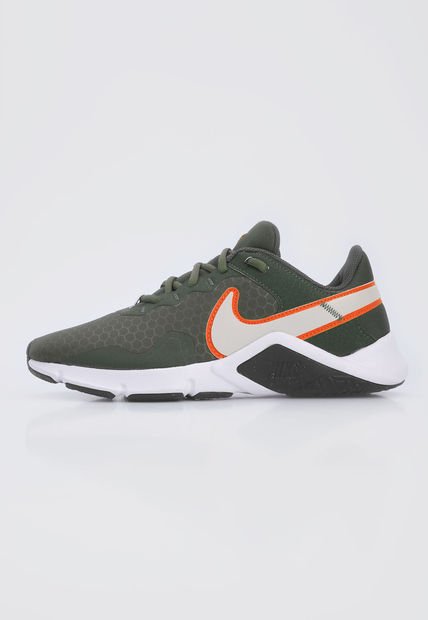 Tenis Training Verde-Blanco-Naranja Nike Legend Essential 2
