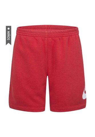 Pantaloneta Nike Club Ft Hbr Niños-Rojo Nike