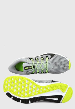 Tenis Running Gris-Negro-Verde-Blanco Nike Quest 2