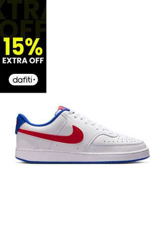 Tenis Nike  Court Vision Lo Hombre-Blanco/Rojo Nike