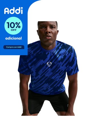 Camiseta Nike M Df Acd Ss Top Aop Hombre-Azul Nike