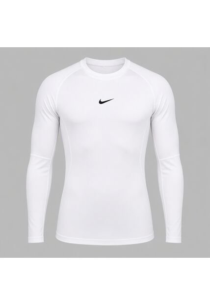 Camiseta Nike Hombre M Np Dri-Fit Tight Top Ls - Blanco