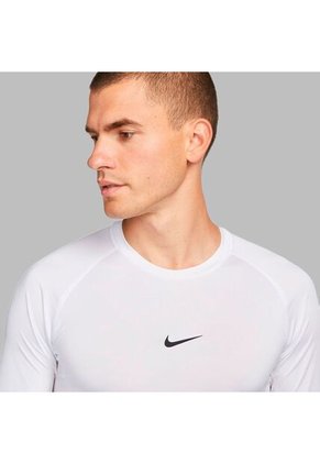 Camiseta Nike Hombre M Np Dri-Fit Tight Top Ls - Blanco