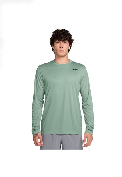 Camiseta Nike M Df Tee Std Ls Flex Hombre-Verde