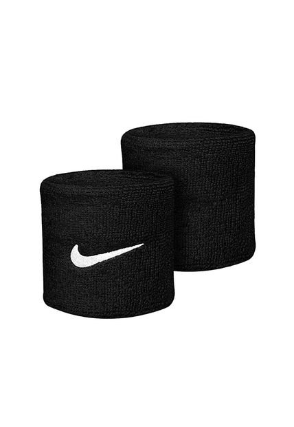 Muñequeras Deportivas Nike Swoosh Wristbands 2 Pk-Negro