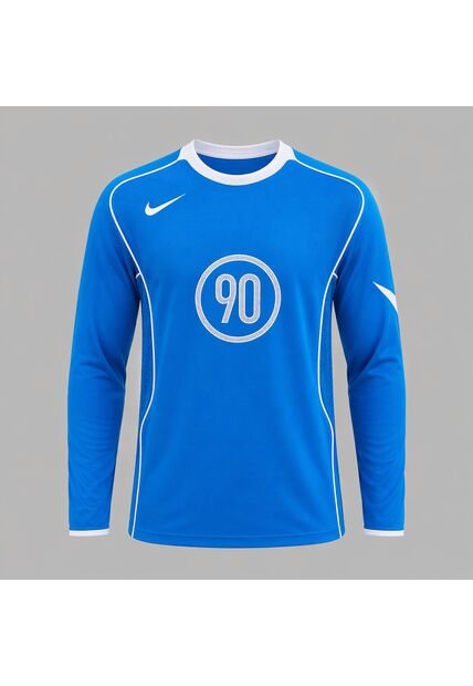 Camiseta Nike Total 90 Manga Larga - Azul