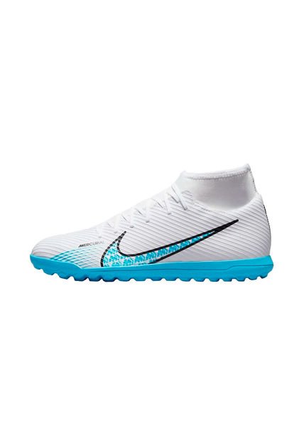 Zapatillas Nike Superfly 9 Club Turf-Blanco/Azul