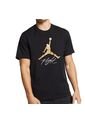 Camiseta Nike Jumpman Flight Hbr Tee-Negro/Dorado de Nike