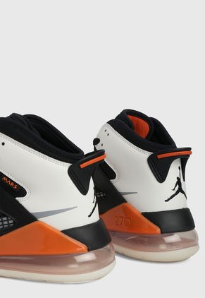 Bota Lifestyle Negro-Naranja-Blanco Nike Jordan Mars 270