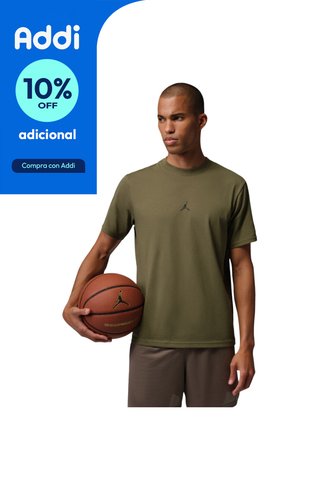 Camiseta Nike M J Sprt Jumpman Df Ss Crew Hombre-Verde Nike