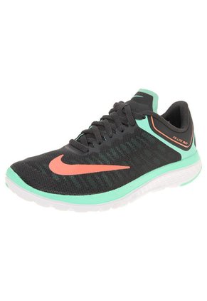 Tenis Running Gris-Verde-Naranja Nike Wmns Fs Lite Run 4
