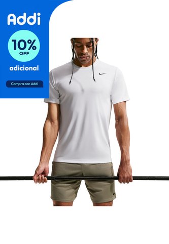 Camiseta Nike M Df Tee Std Flex Hombre-Blanco Nike