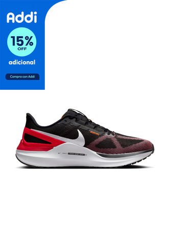 Tenis Nike Air Zoom Structure 25 Running Hombre-Negro/Rojo Nike