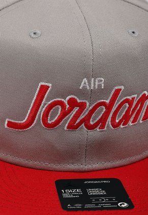 Gorra Gris-Roja Nike JORDAN PRO SCRIPT CAP ATMOSPHERE