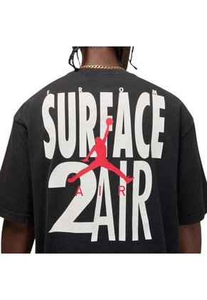 Camiseta Nike M J Brk 2Air Reissue Ss Crw Hombre-Negro