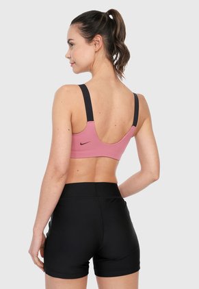 Top Vinotinto-Rosa Nike Swoosh Mtlc Logo