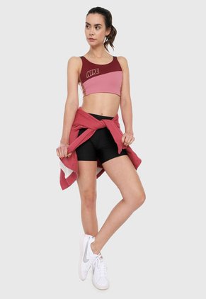 Top Vinotinto-Rosa Nike Swoosh Mtlc Logo