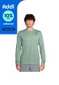 Camiseta Nike M Df Tee Std Ls Flex Hombre-Verde de Nike