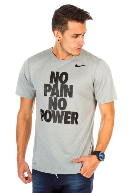 Camiseta Leg No Pain No Power Gris - Compra Ahora | Dafiti Colombia