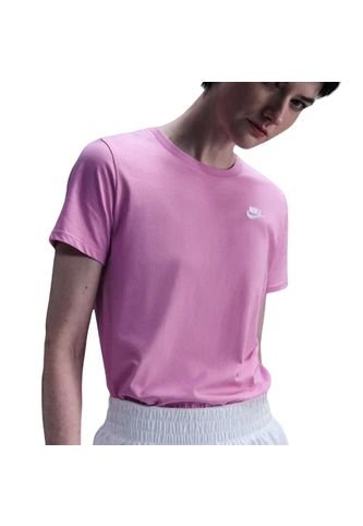 Camiseta Nike W Nsw Club Ss Tee Mujer-Morado Nike
