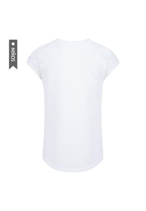 Camiseta Nike Nkg Prep In Your Step Tee Niña-Blanco