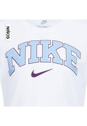Camiseta Nike Nkg Prep In Your Step Tee Niña-Blanco