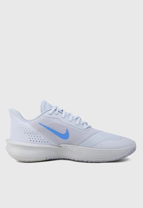 Tenis Basketball Blanco-Azul Claro NIKE Precision 7