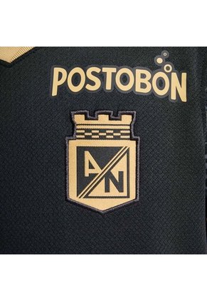 Camiseta Nike Niño Atlético Nacional 2da 2025-Negro - Dorado - Fútbol | Uso Casual Y Entrenamiento