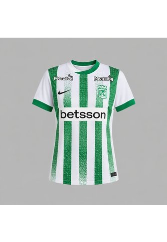Camiseta Nike Mujer Atlético Nacional Local 25 Verde - Blanco - Fútbol | Uso Casual Y Entrenamiento Nike