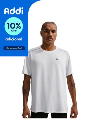 Camiseta Nike Df Uv Miler Ss Hombre-Blanco Nike