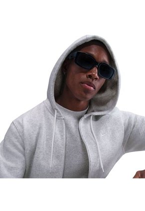 Hoodie Nike Club Bb Fz Hoodie Hombre-Blanco