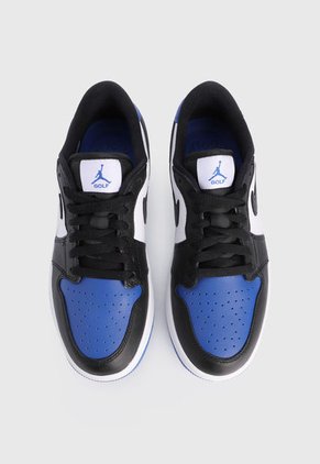 Tenis Negro-Blanco-Azul Nike Air Jordan 1 Low Golf
