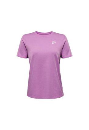Camiseta Nike W Nsw Club Ss Tee Mujer-Morado