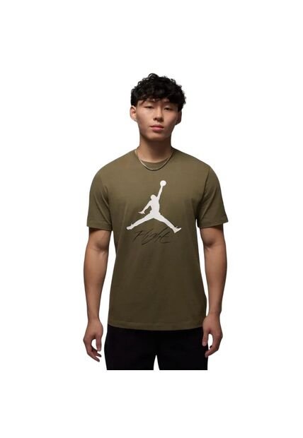 Camiseta Nike Jumpman Flight Hbr Tee Hombre-Verde